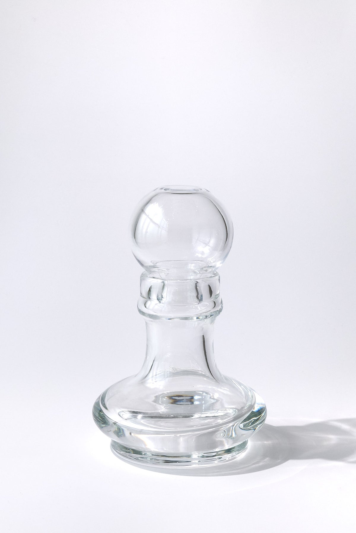 Erice — Hand-Blown Crystal Vase, Two-Piece, Clear