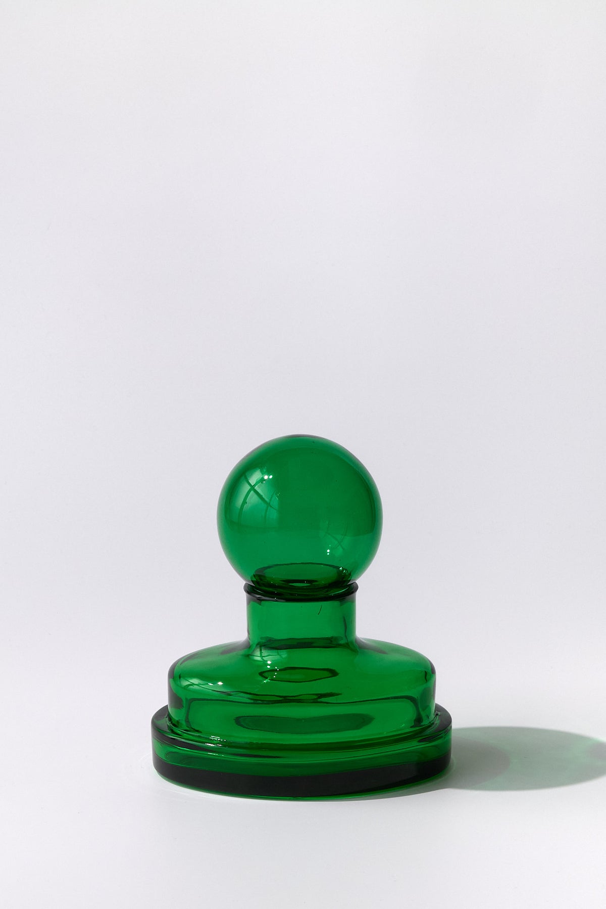 Asinara Handmade Crystal Vase — Green