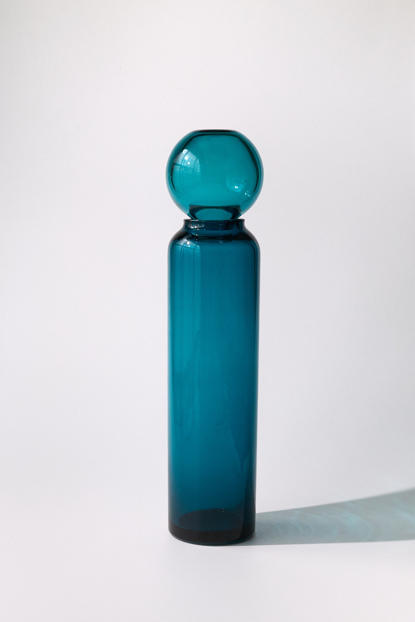 Amalfi — Vaso in Cristallo Pregiato, Blu Ottanio