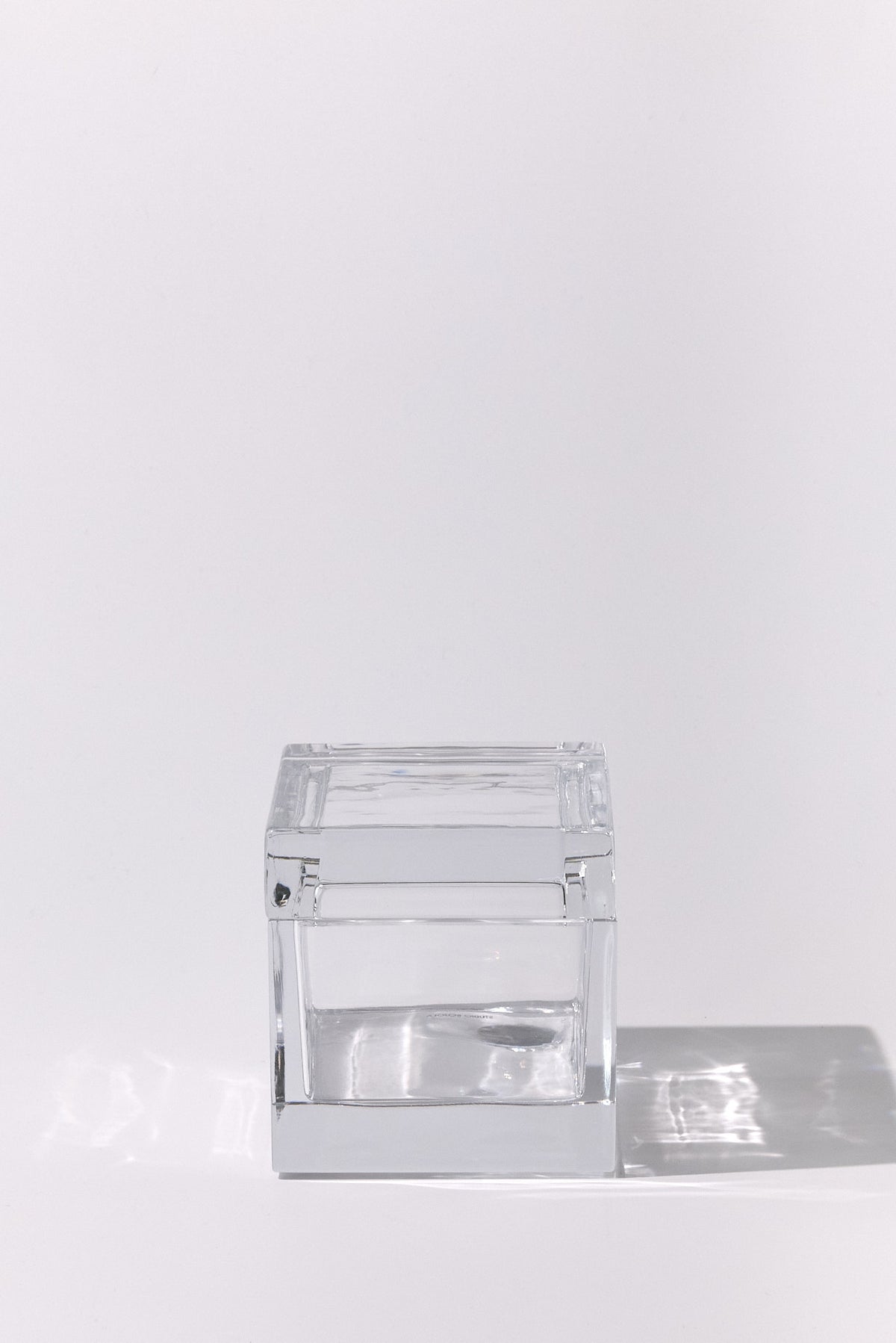 Palmi — Hand-Blown Crystal Box, Clear