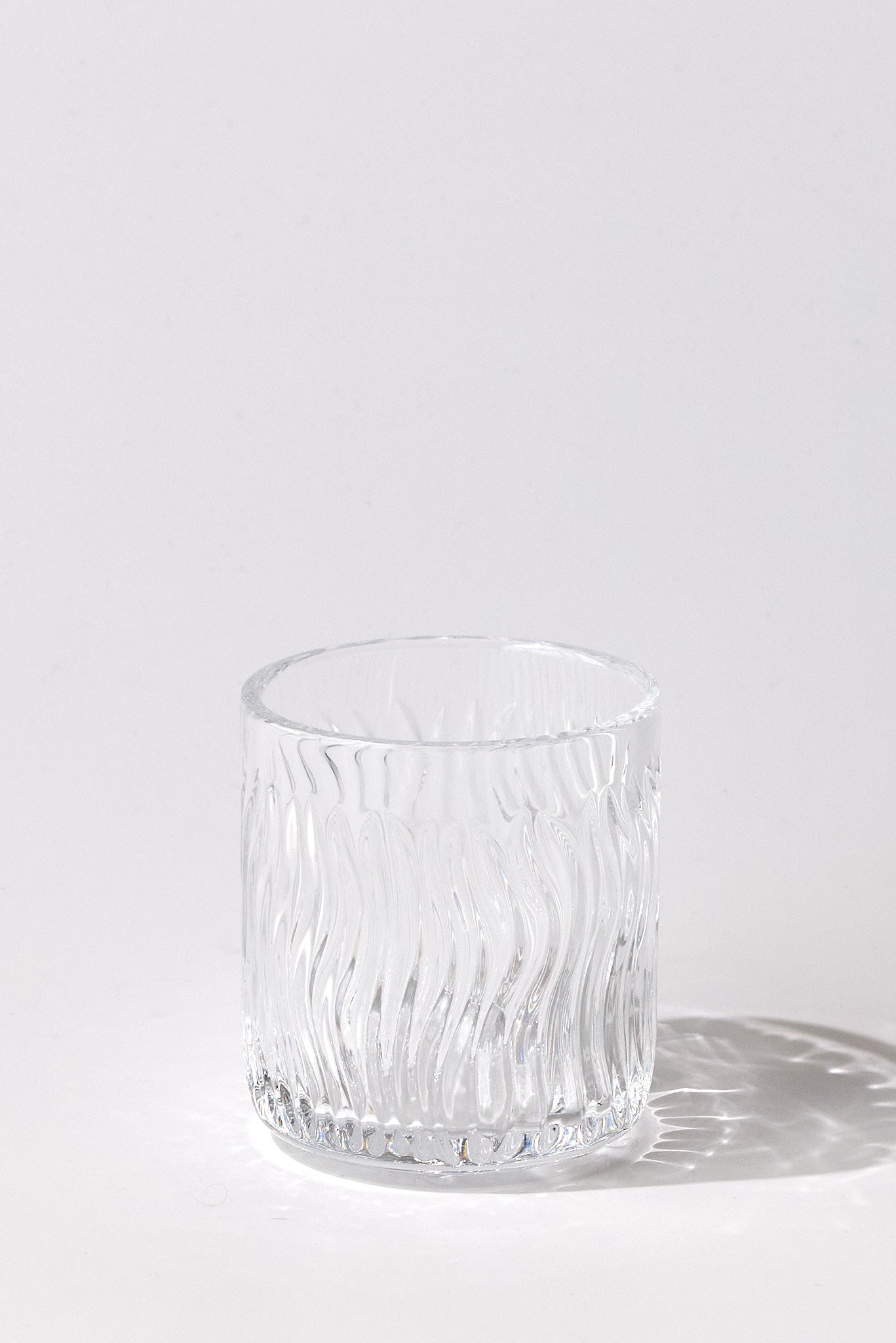 Ponente Hand-Engraved Crystal Glass — Clear, Small