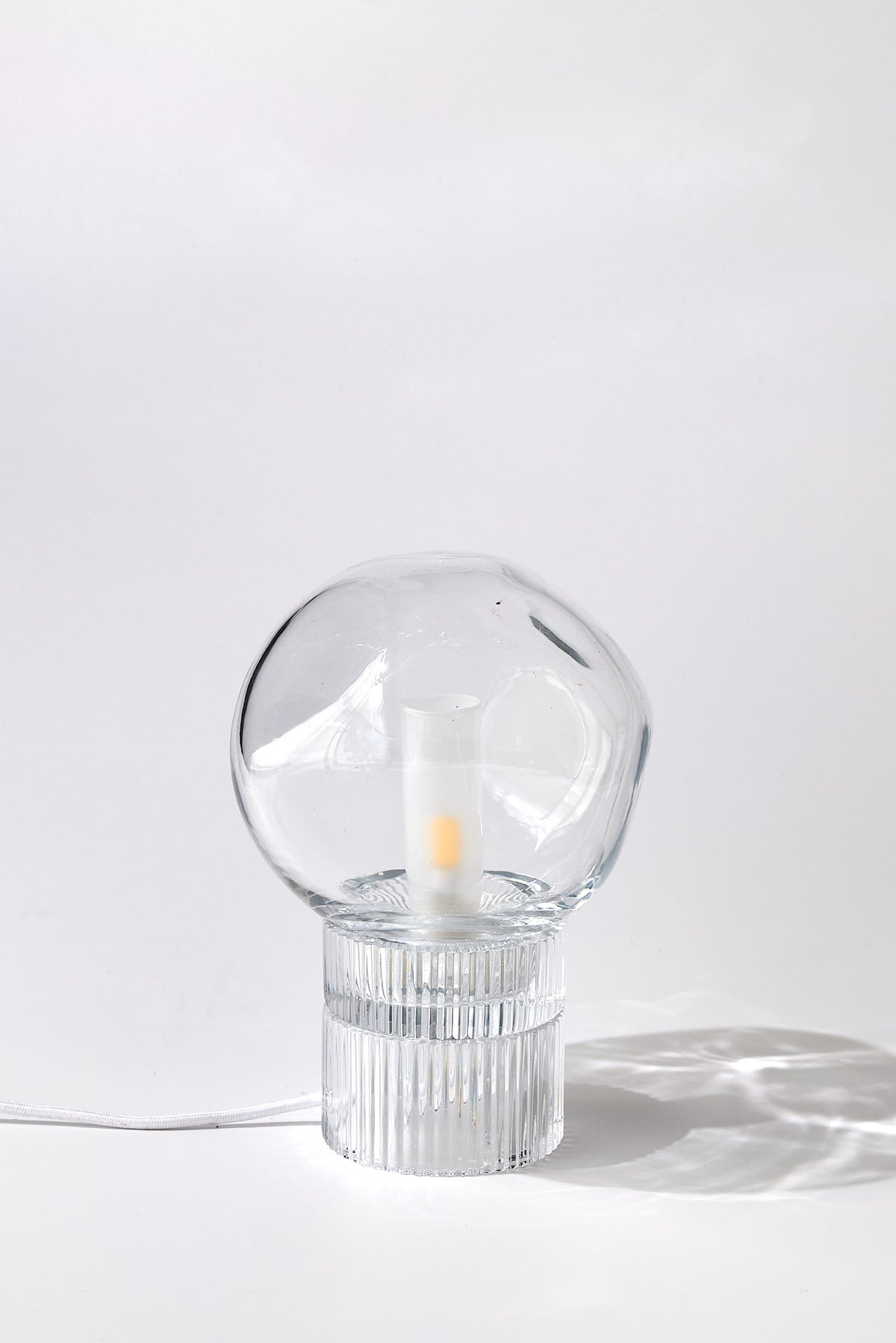 Tello Clear + Nuvola Clear — Crystal Table Lamp