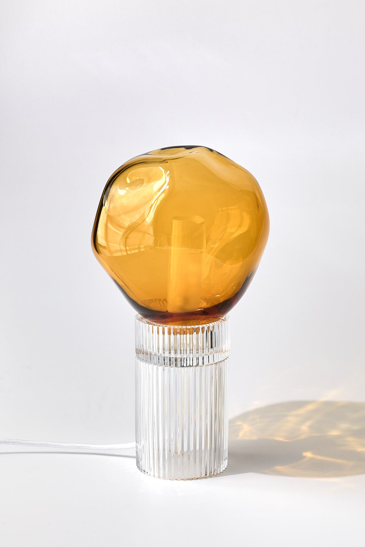 Nina Clear + Nuvola Amber — Crystal Table Lamp