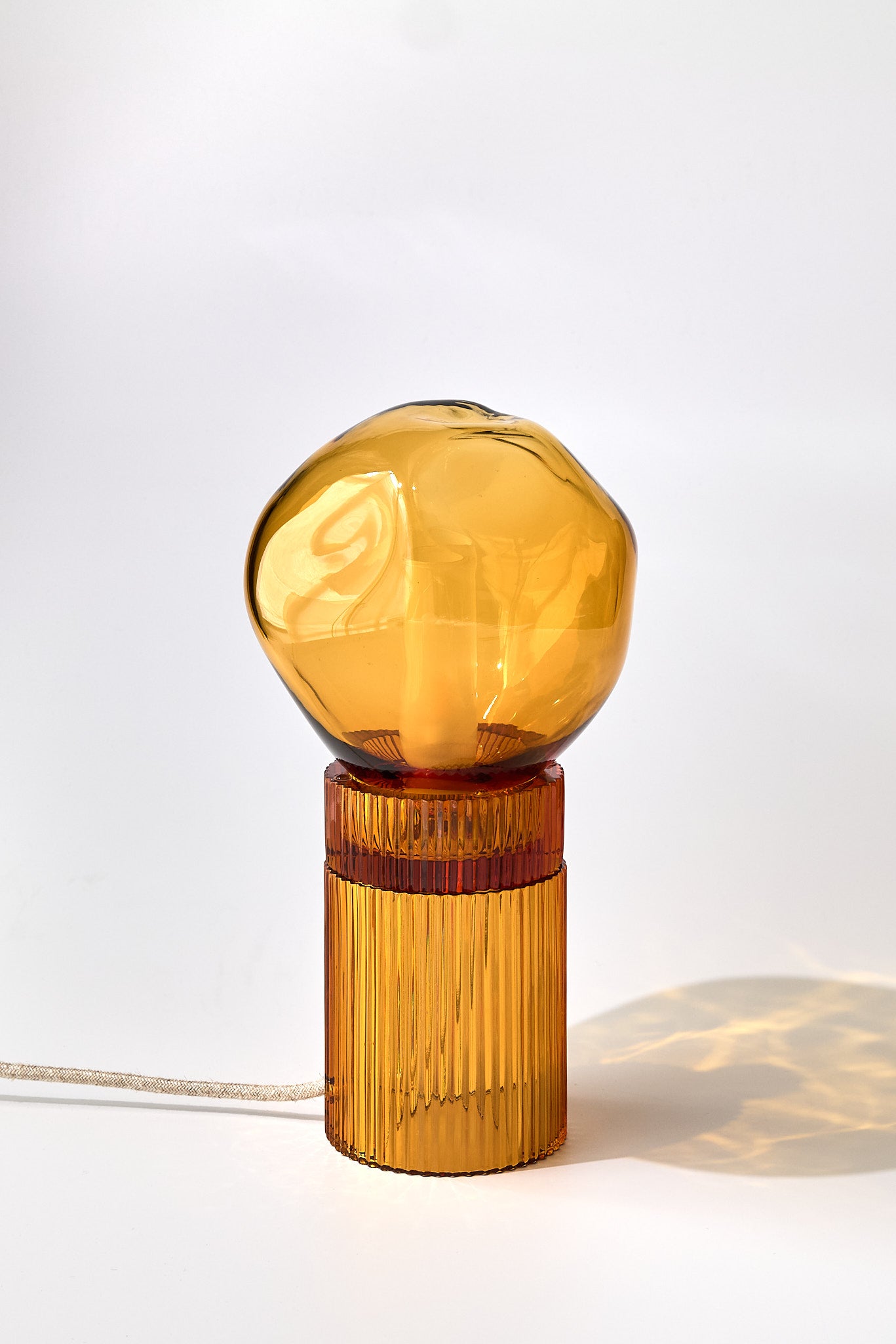 Nina Amber + Nuvola Amber — Lampada da Tavolo in Cristallo