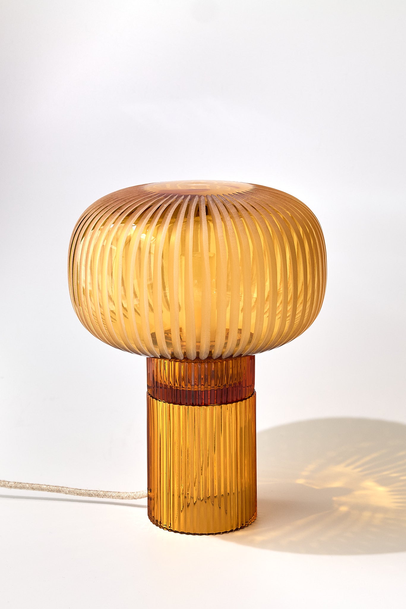 Nina Amber + Grande Amber — Crystal Table Lamp