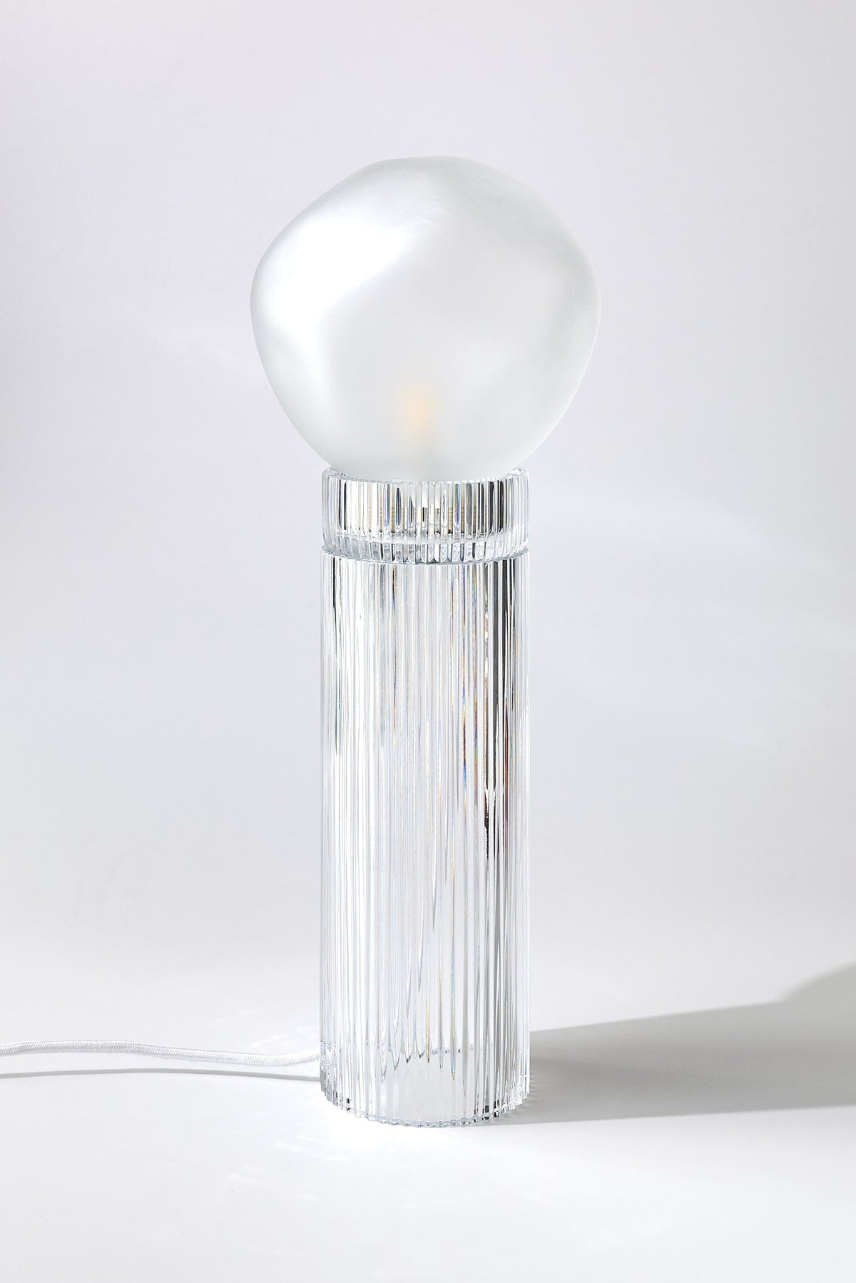 Onna Clear + Nuvola Iced Clear — Crystal Table Lamp
