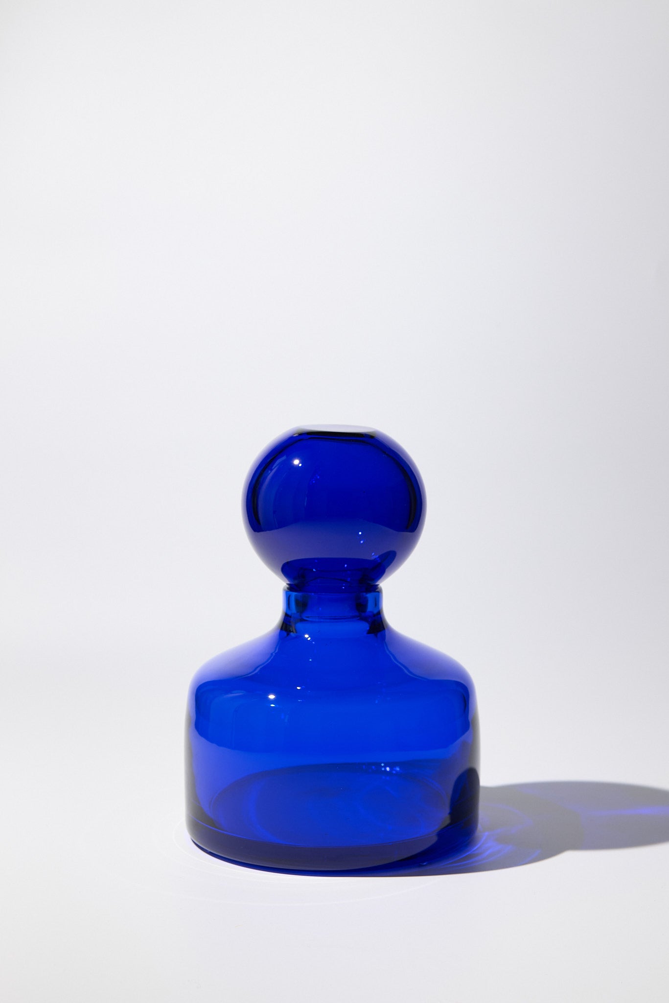 Cefalù Crystal Vase — Cobalt