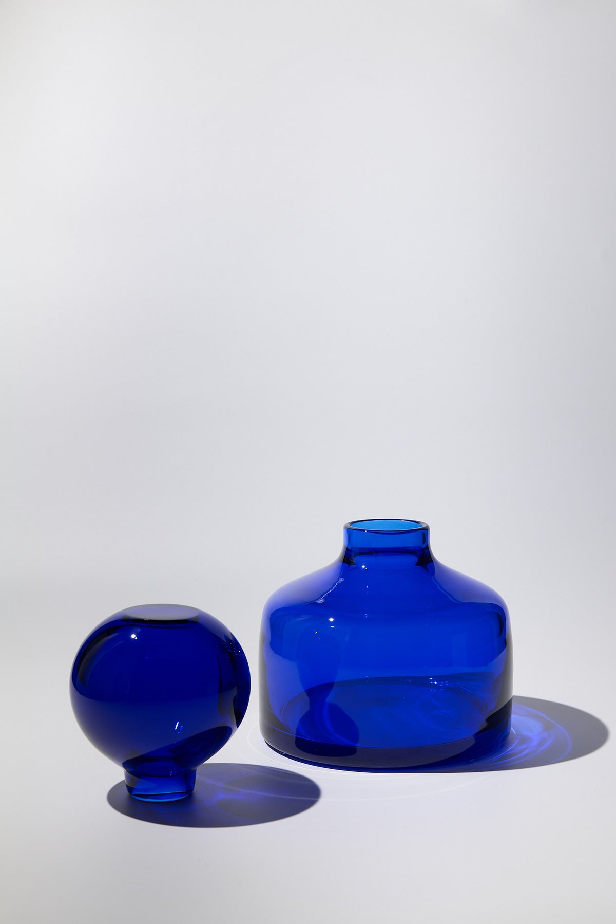 Cefalù Crystal Vase — Cobalt