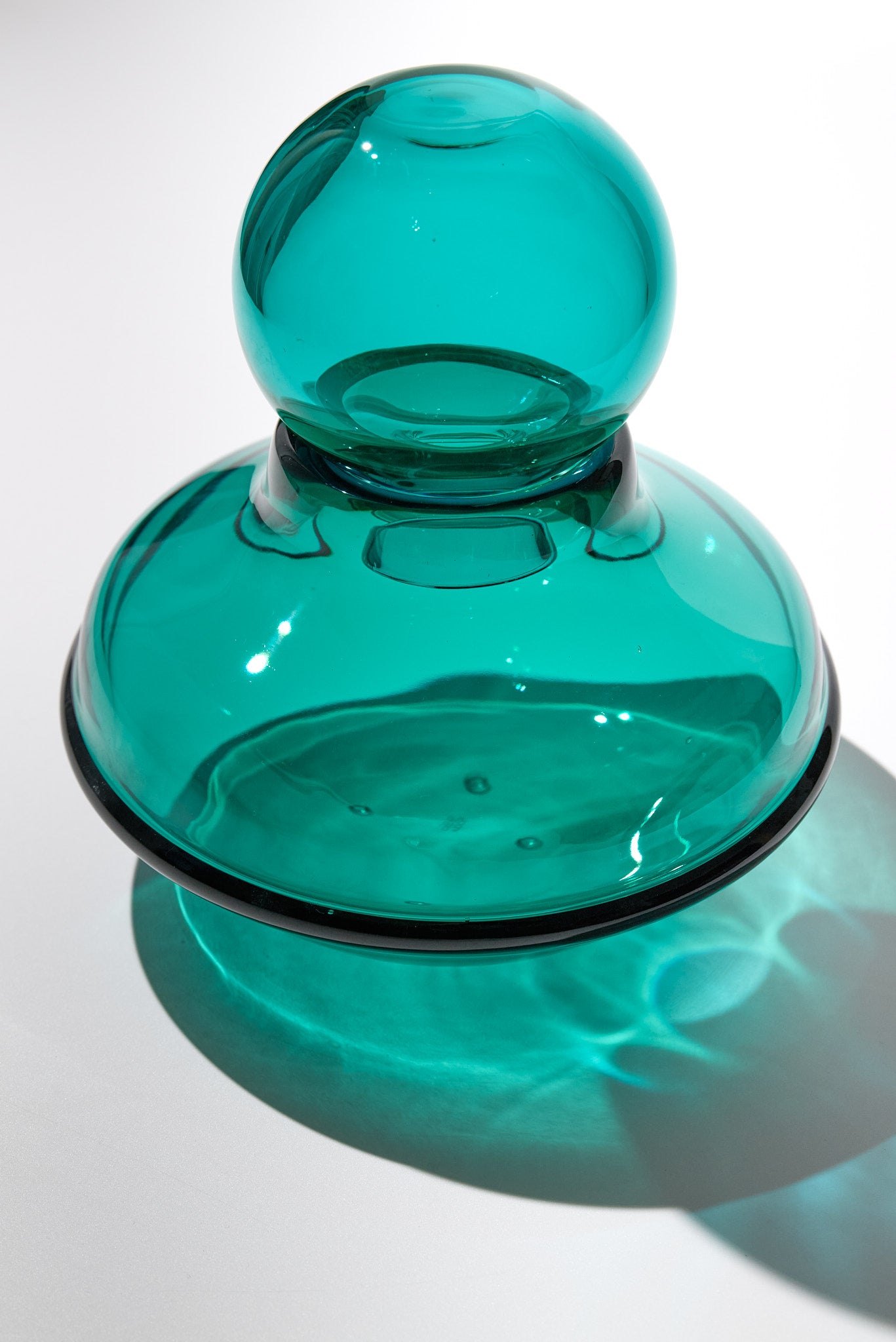 Mini Venere — Vaso in Cristallo Soffiato a Mano, Ottanio, Due Pezzi