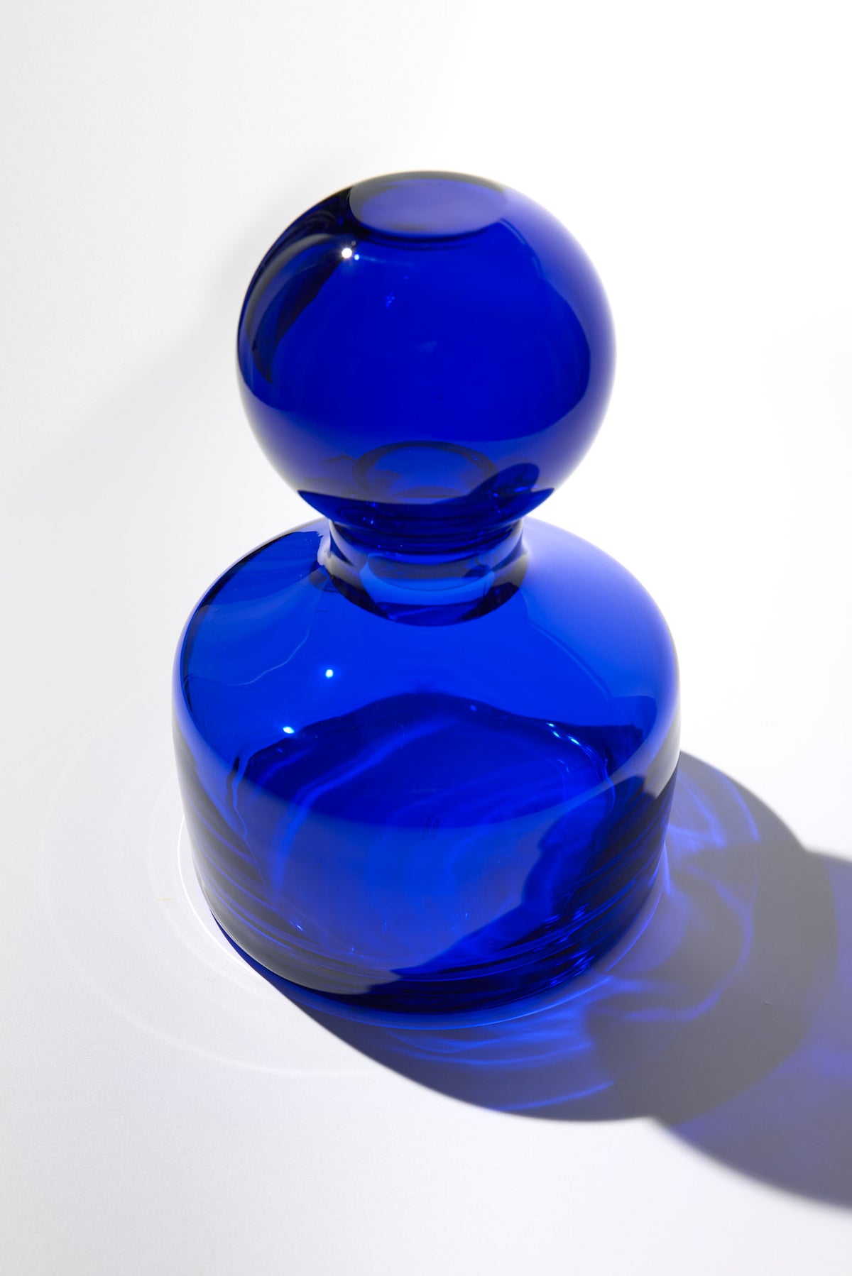 Cefalù Crystal Vase — Cobalt