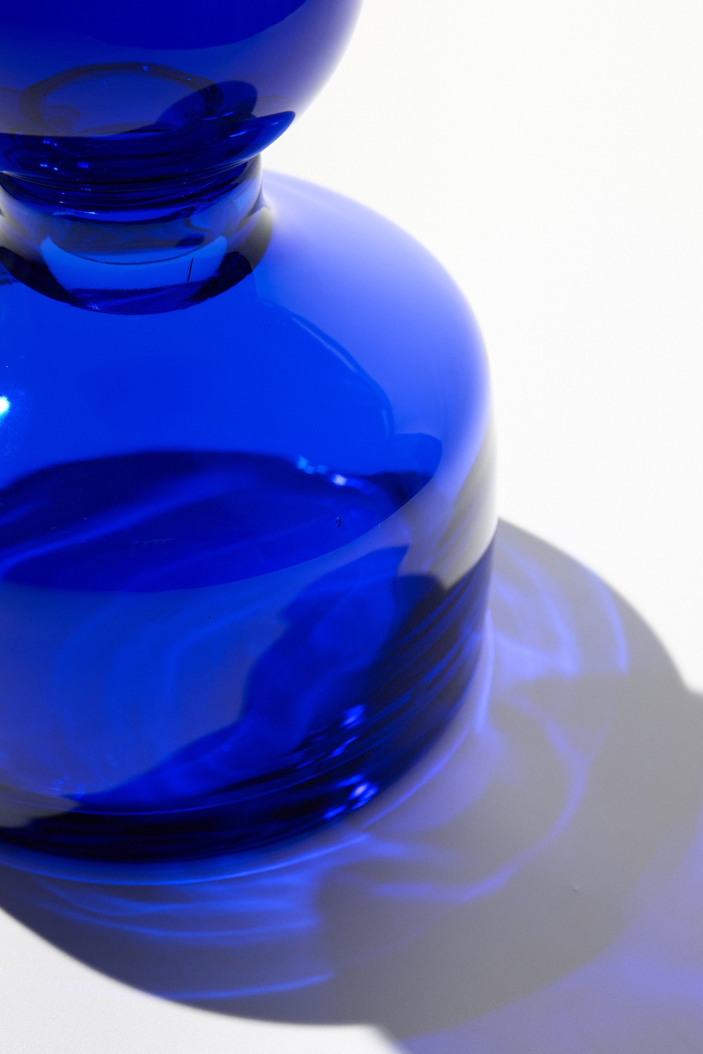 Cefalù Crystal Vase — Cobalt