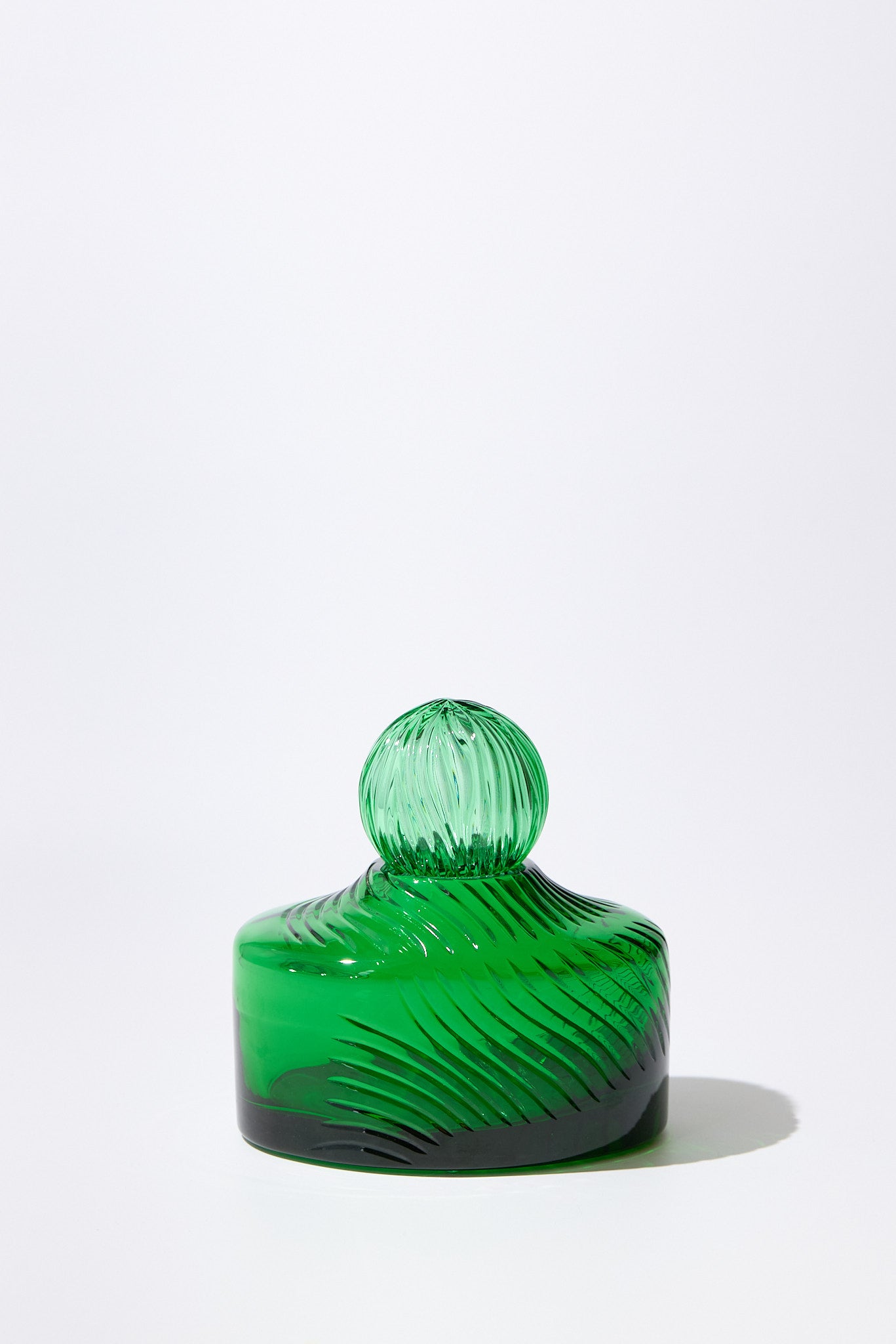 Caprera Curve — Vaso in Cristallo Pregiato, Verde