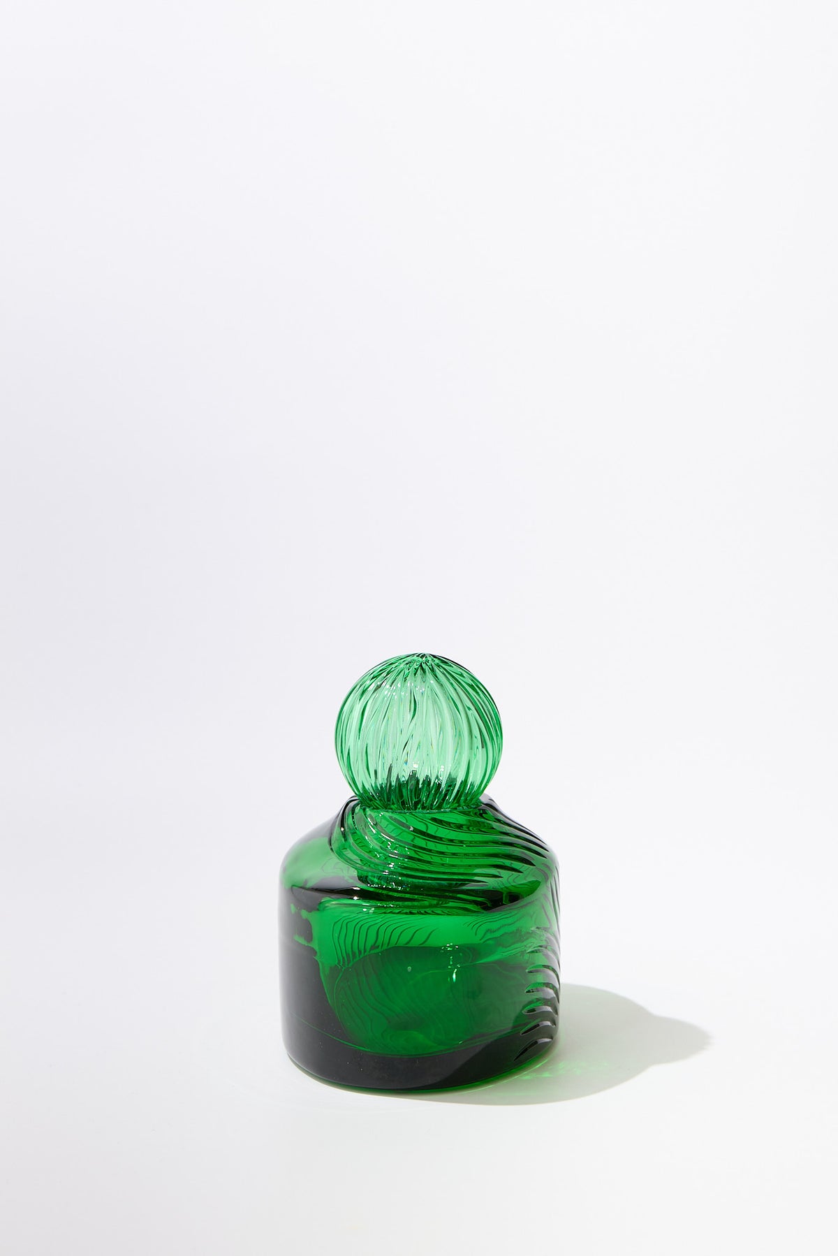 Caprera Curve — Vaso in Cristallo Pregiato, Verde