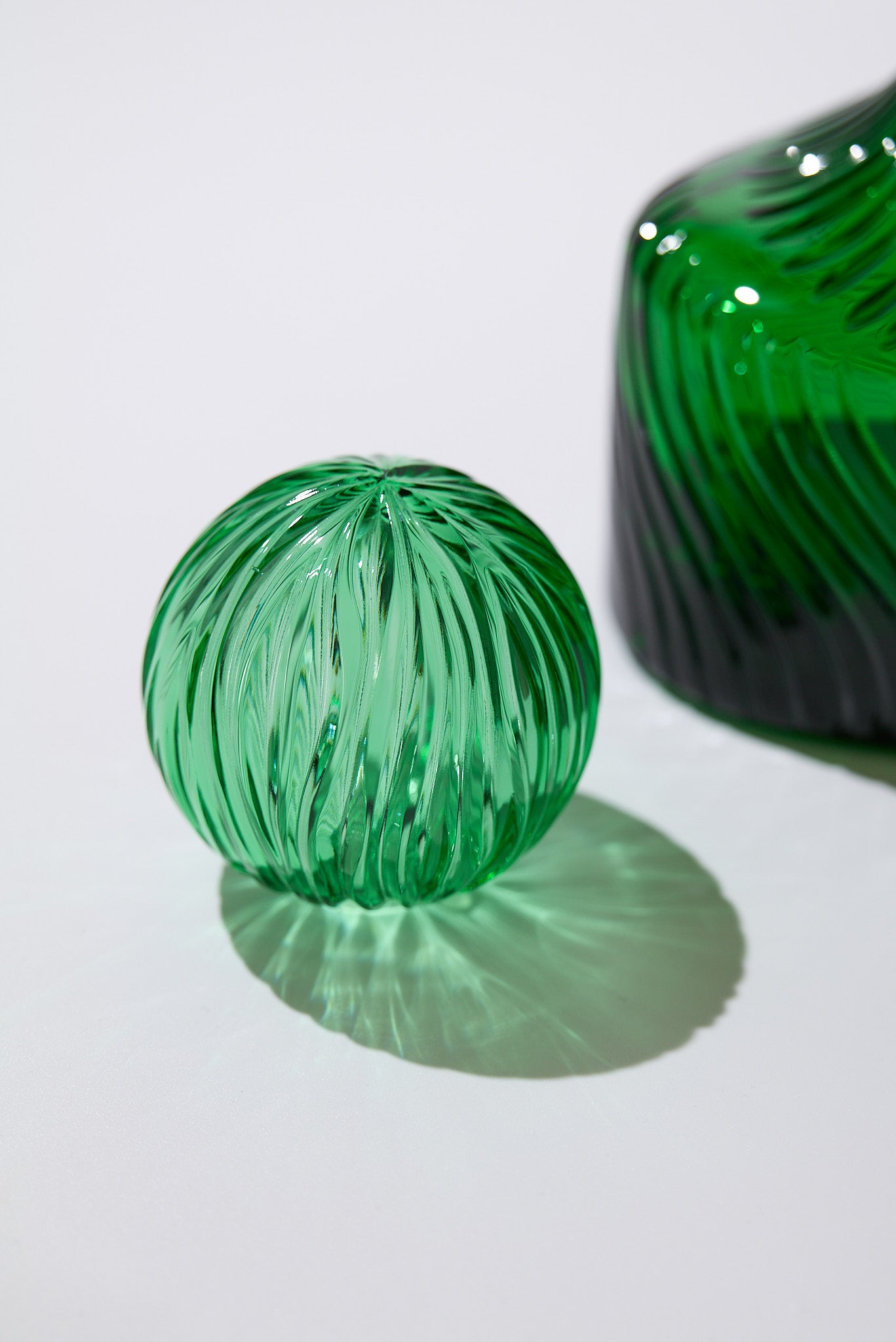 Caprera Curve — Vaso in Cristallo Pregiato, Verde