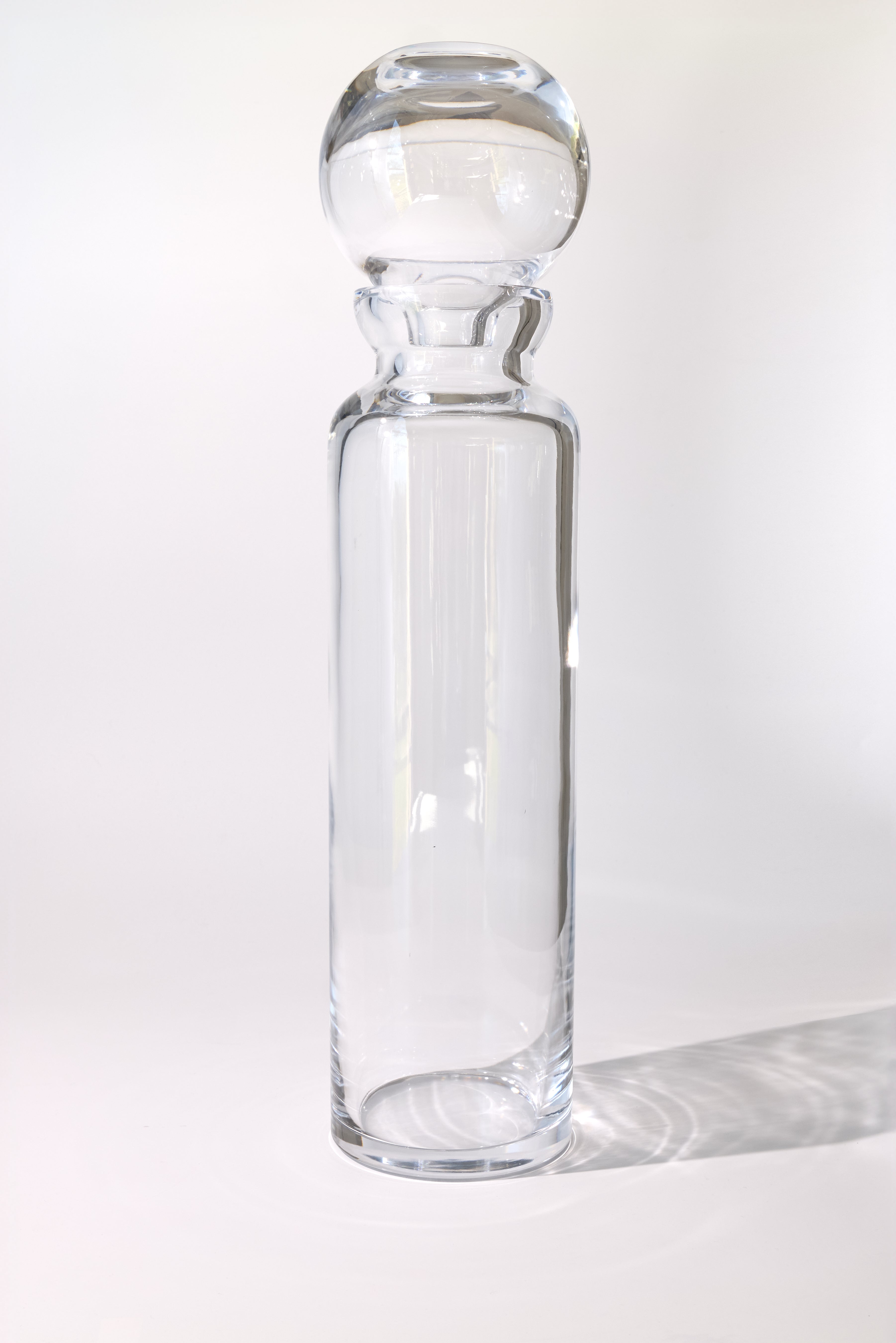 Ustica — Hand-Blown Crystal Vase, Clear