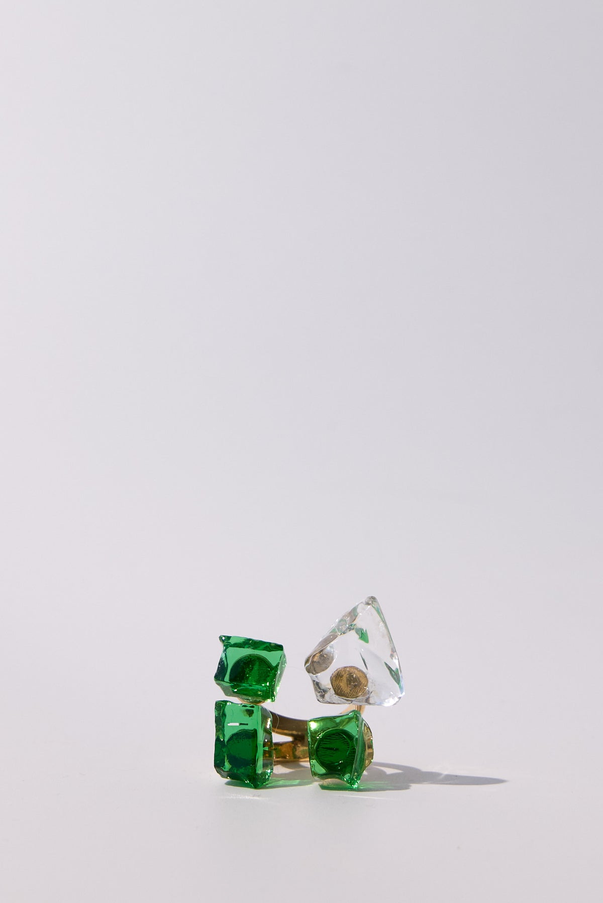 Costellazione — Hand-Forged Crystal Multi-Stone Ring, Gold