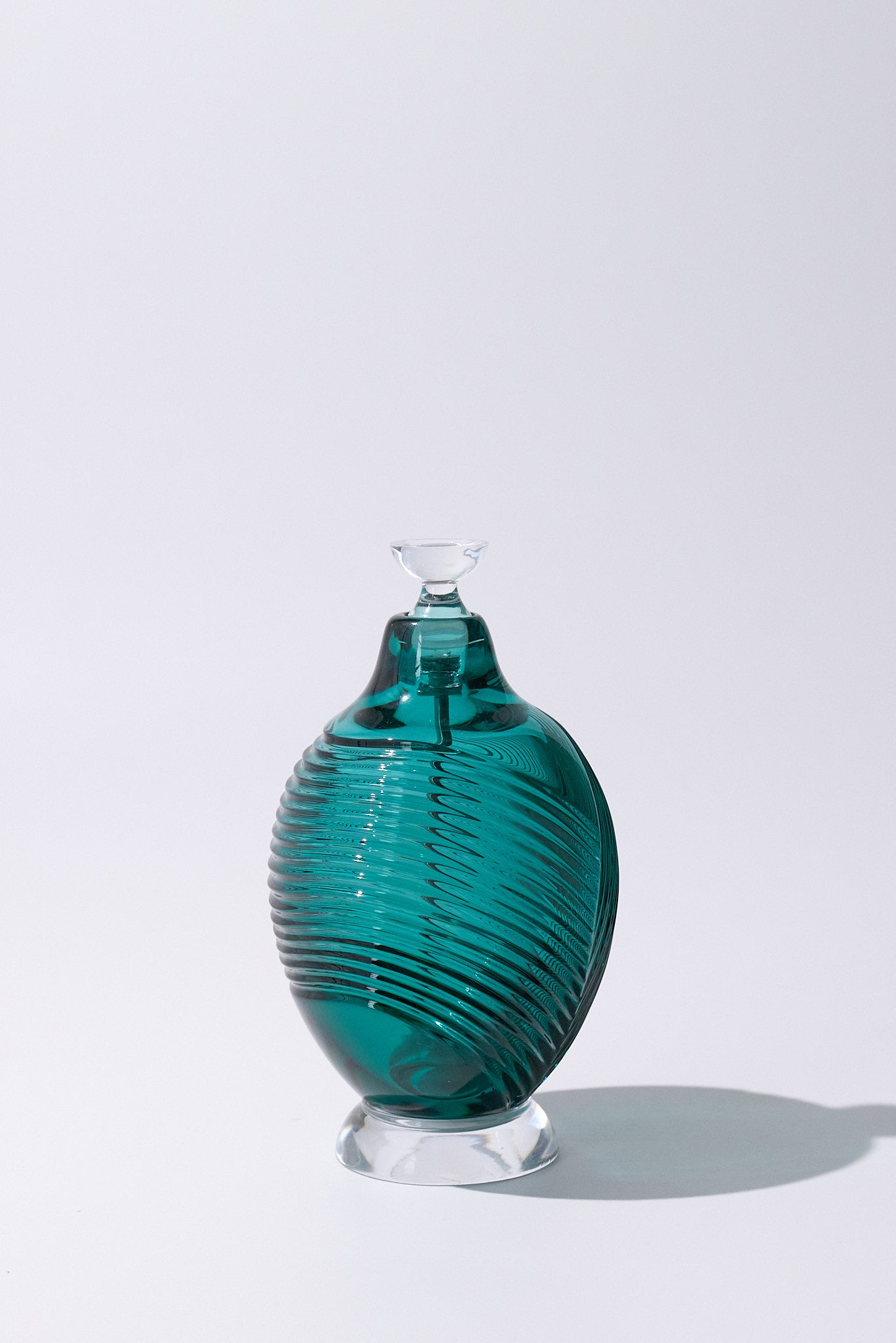 Cor — Crystal Perfume Bottle, Blue Teal