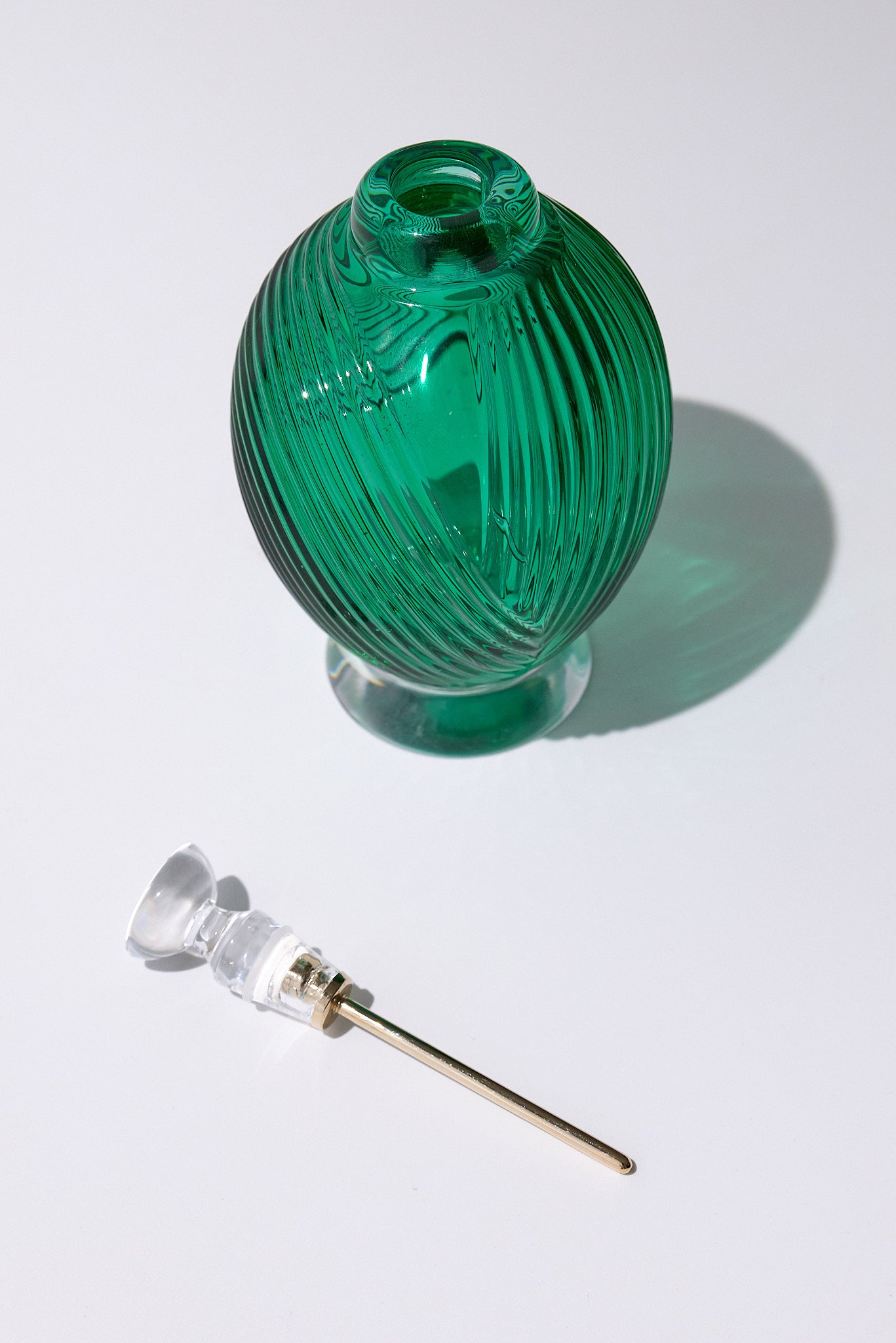 Cor — Crystal Perfume Bottle, Green