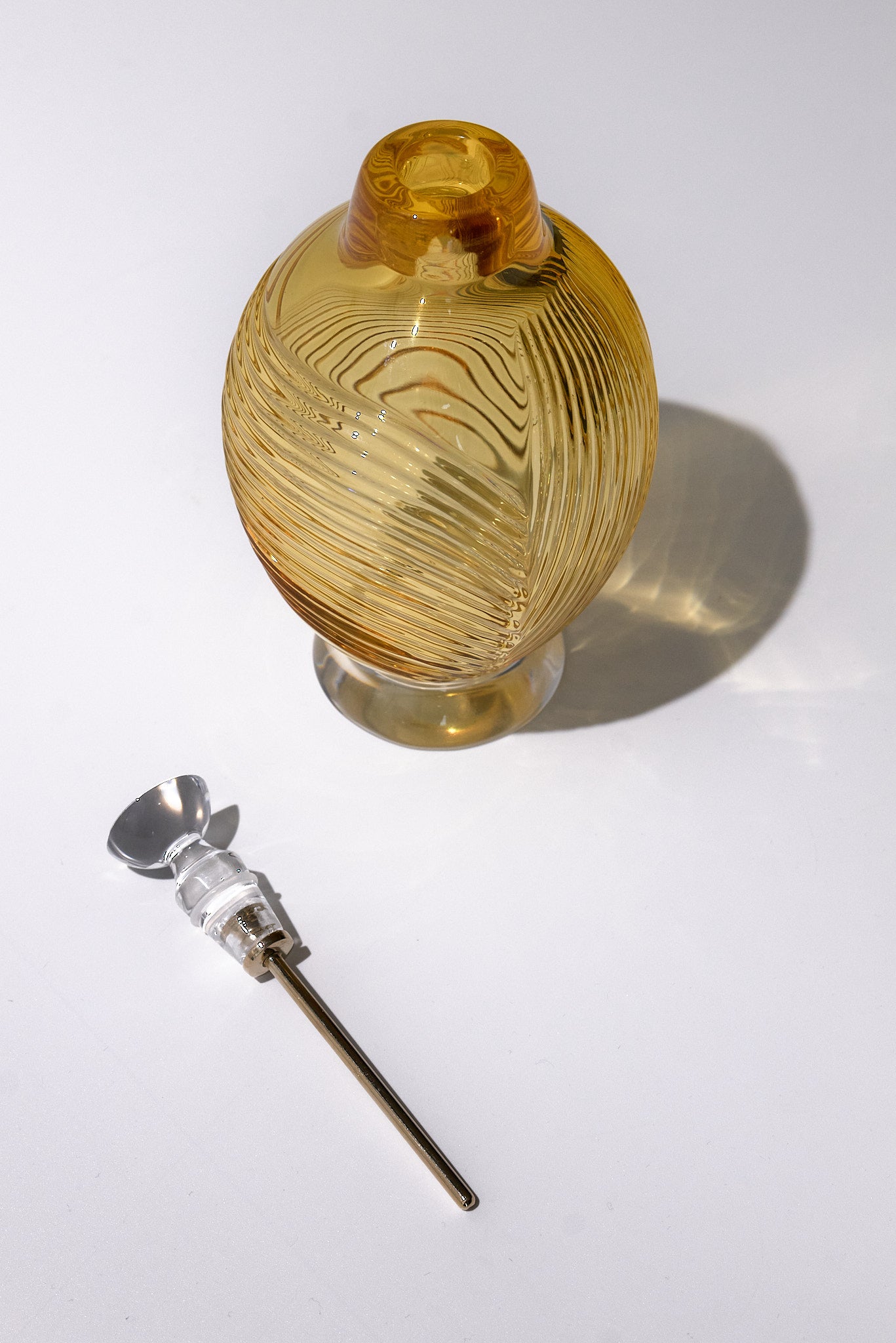 Cor — Crystal Perfume Bottle, Amber