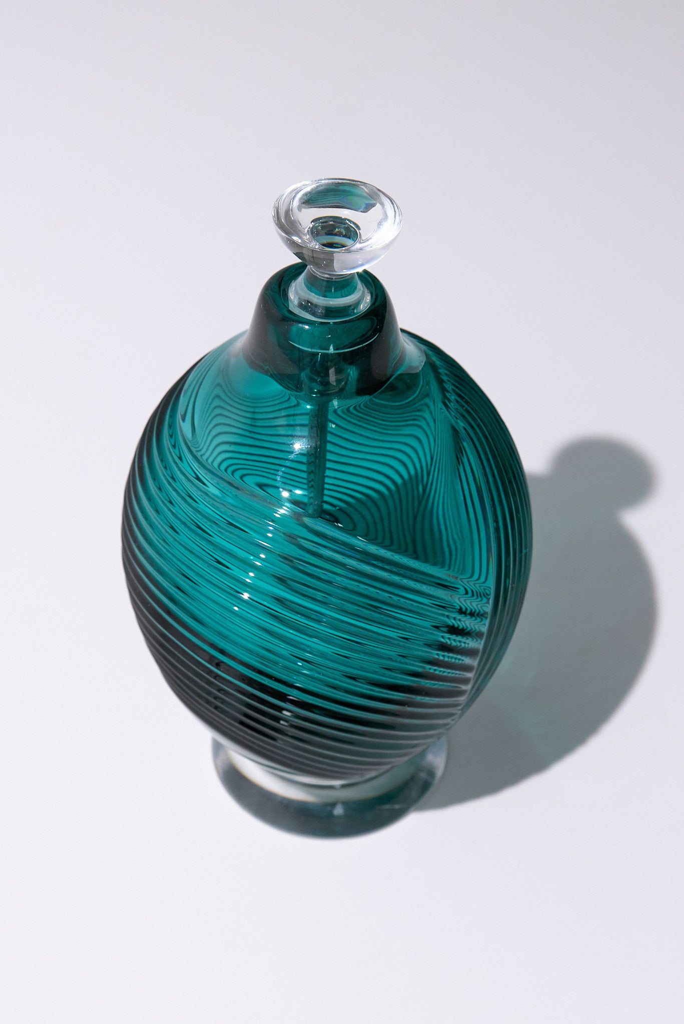 Cor — Crystal Perfume Bottle, Blue Teal