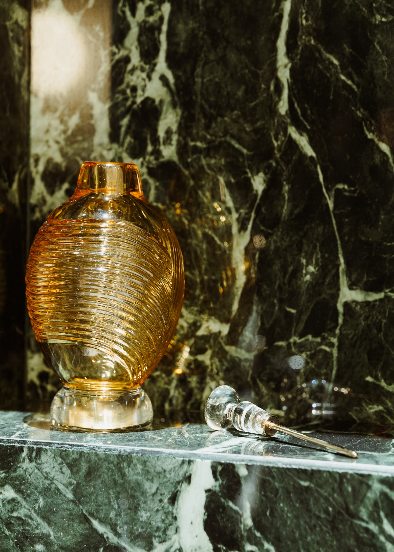 Cor — Crystal Perfume Bottle, Amber