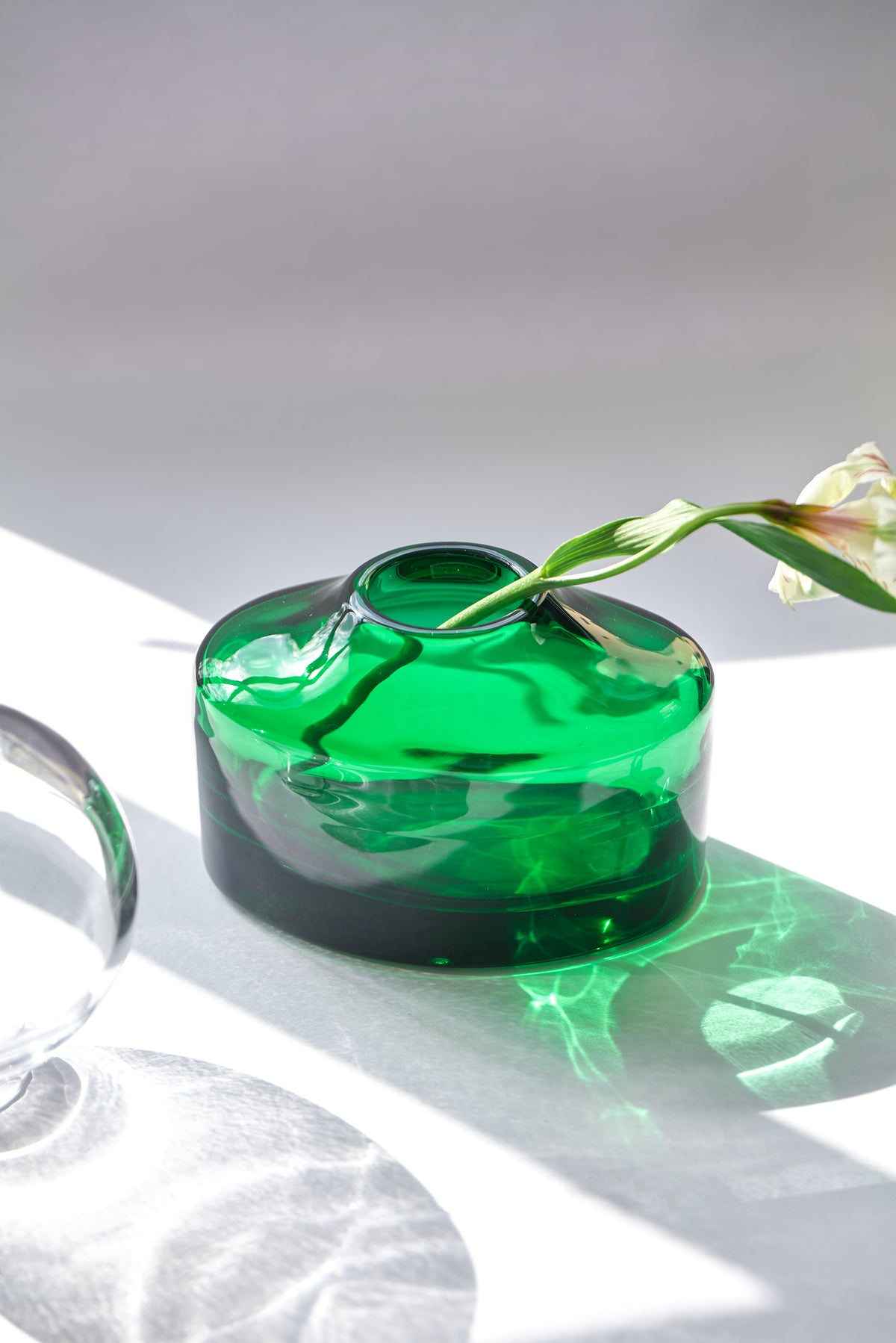 Caprera — Vaso in Cristallo Pregiato, Verde