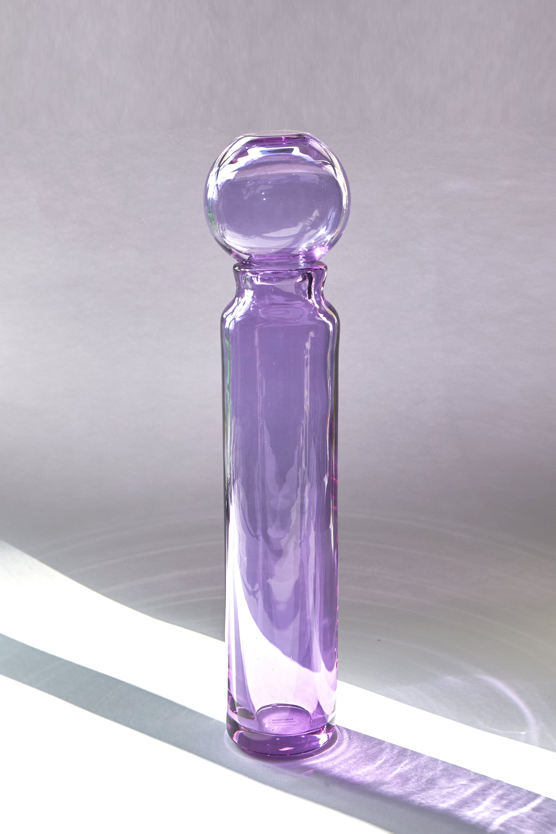 Filicudi — Hand-Blown Crystal Vase, Two-Piece, Light Violet