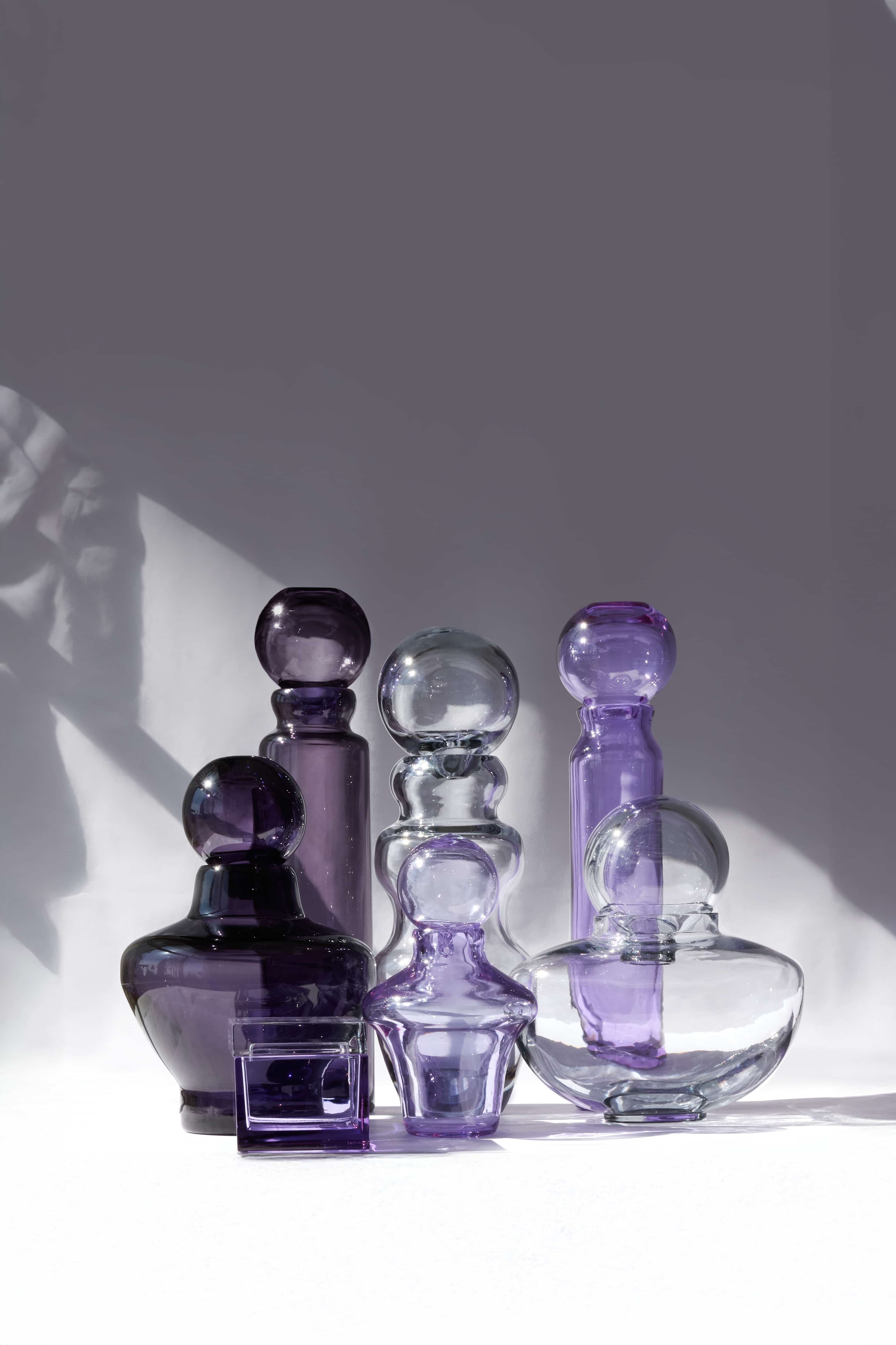 Amalfi — Vaso in Cristallo Pregiato, Viola