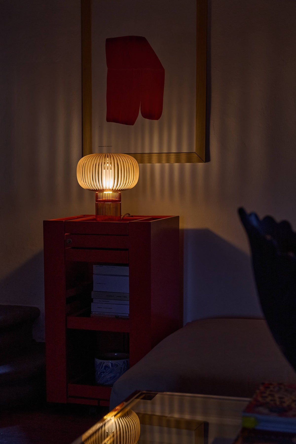 Nina Clear + Grande Amber — Crystal Table Lamp