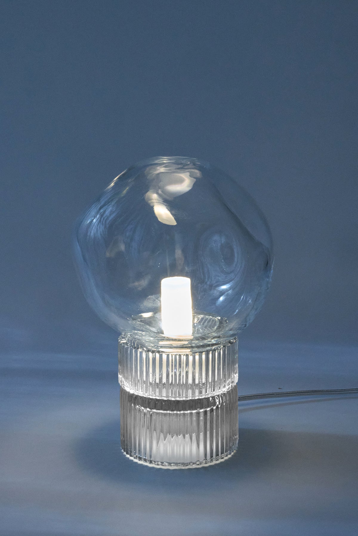 Tello Clear + Nuvola Clear — Crystal Table Lamp