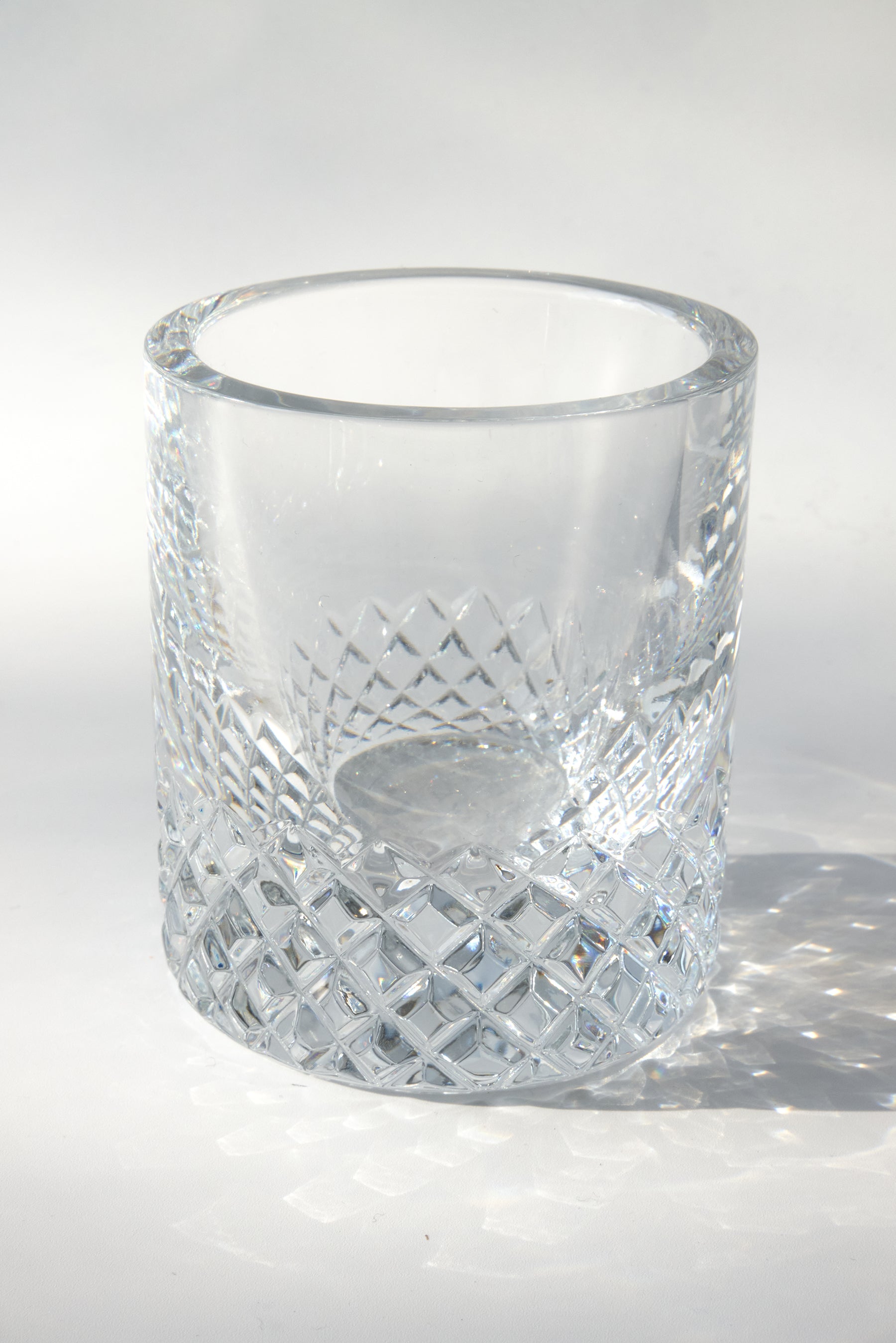 Baguette — Tumbler in Cristallo Inciso a Mano, Trasparente