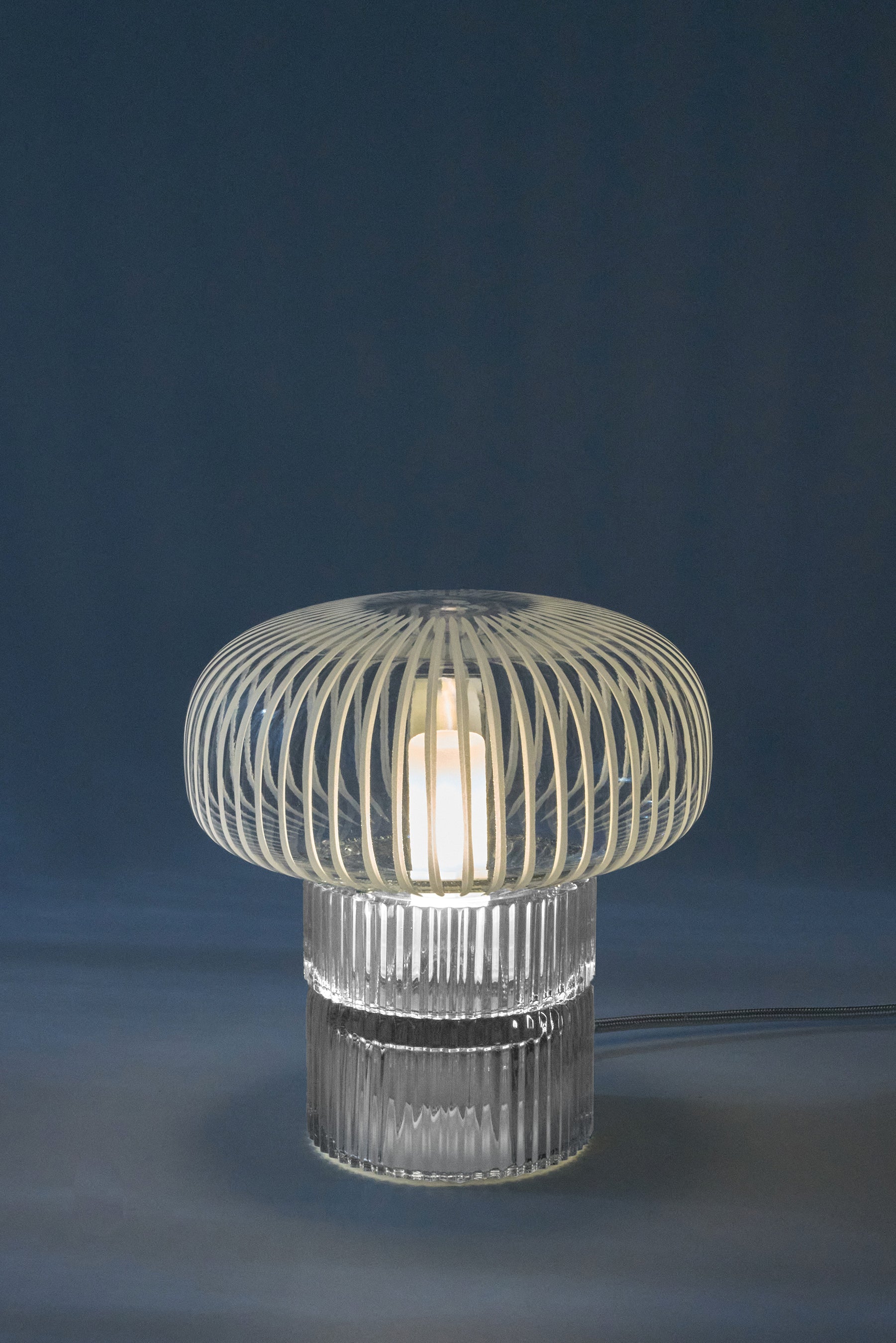 Tello Clear + Piccolo Clear — Crystal Table Lamp