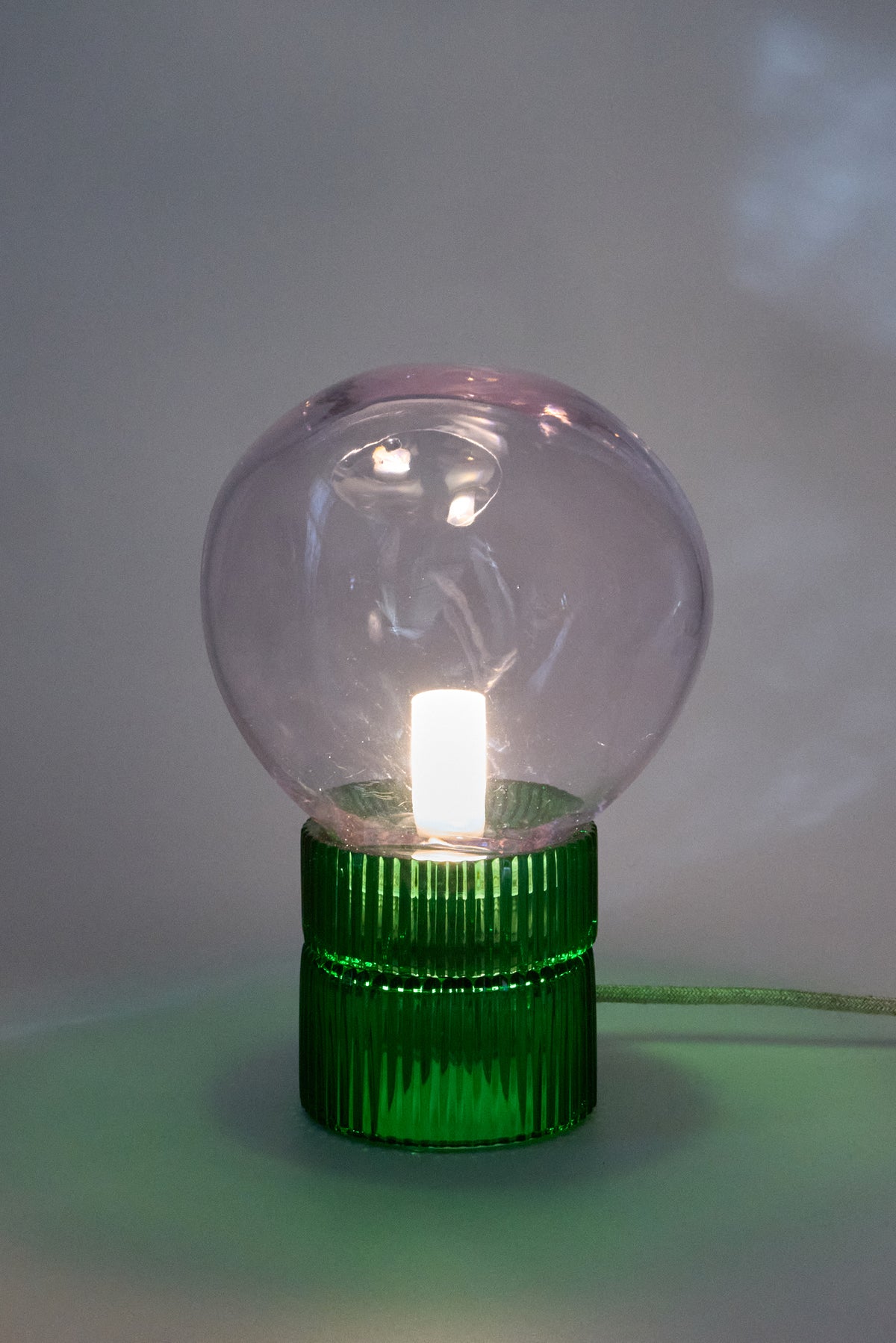 Tello Green + Nuvola Pink — Crystal Table Lamp