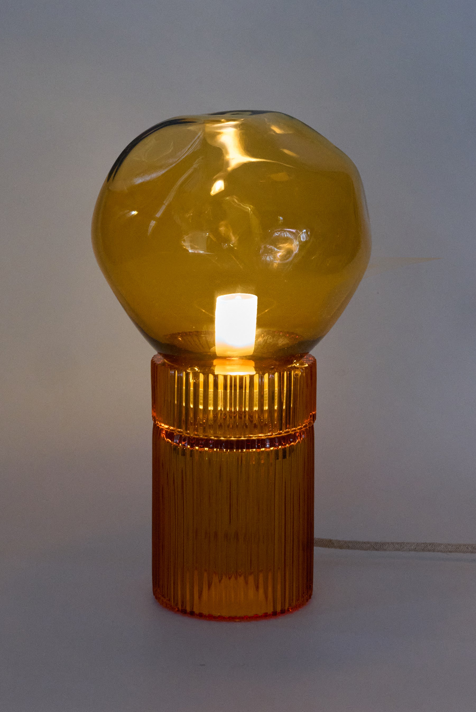 Nina Amber + Nuvola Amber — Lampada da Tavolo in Cristallo
