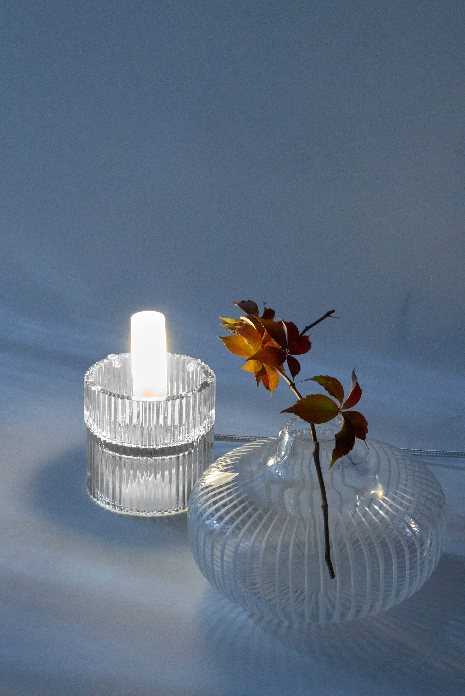 Tello Clear + Piccolo Clear — Crystal Table Lamp