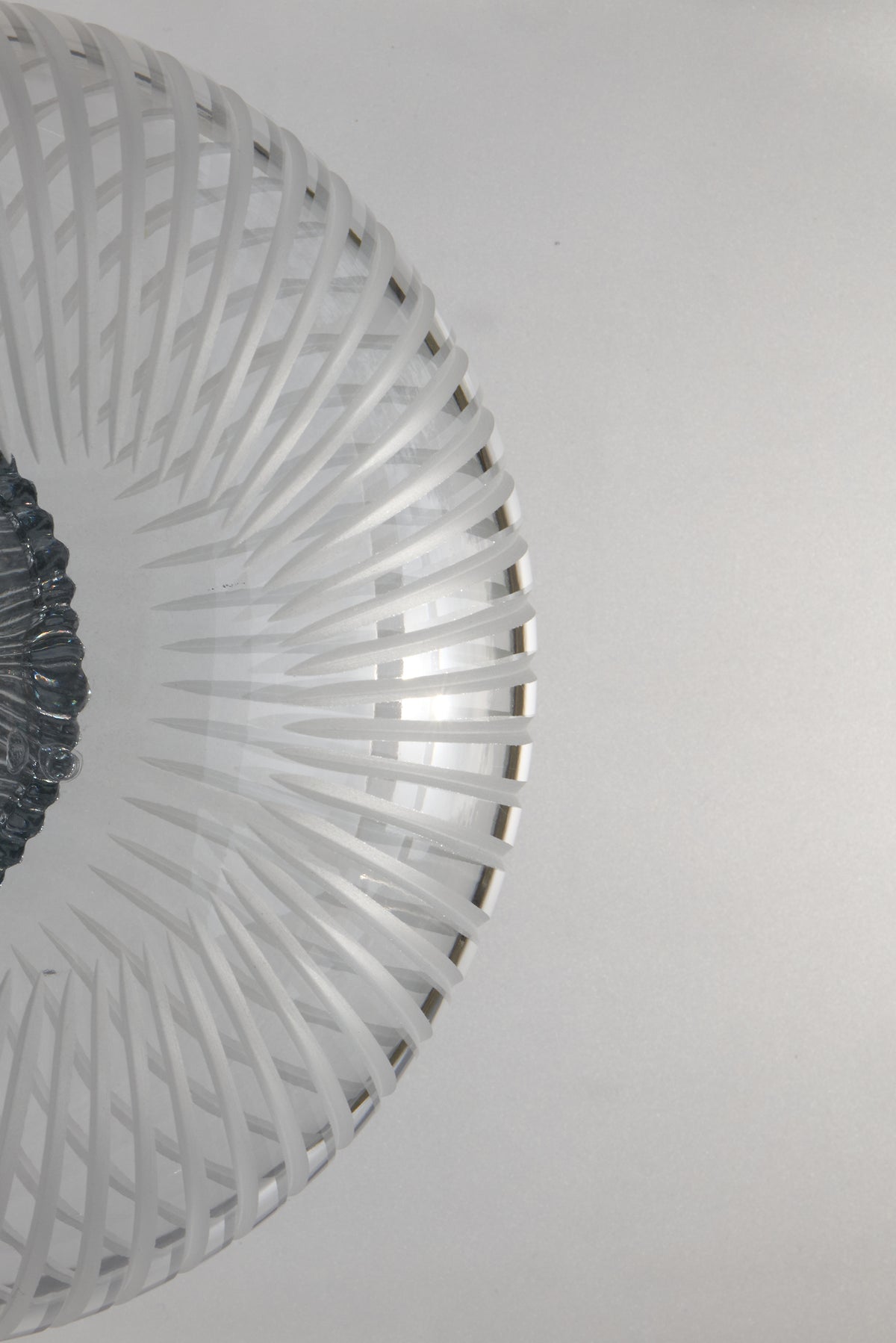 Tello Grey + Piccolo Clear — Lampada da Tavolo in Cristallo