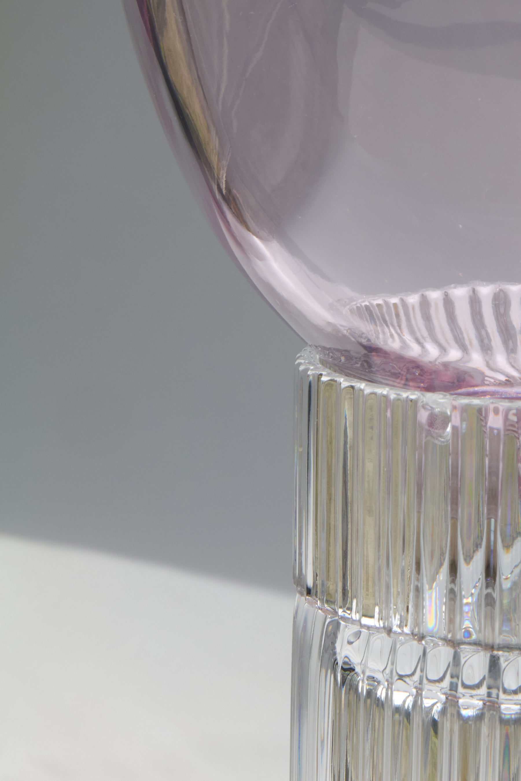 Onna Clear + Nuvola Rosa — Lampada da Tavolo in Cristallo 