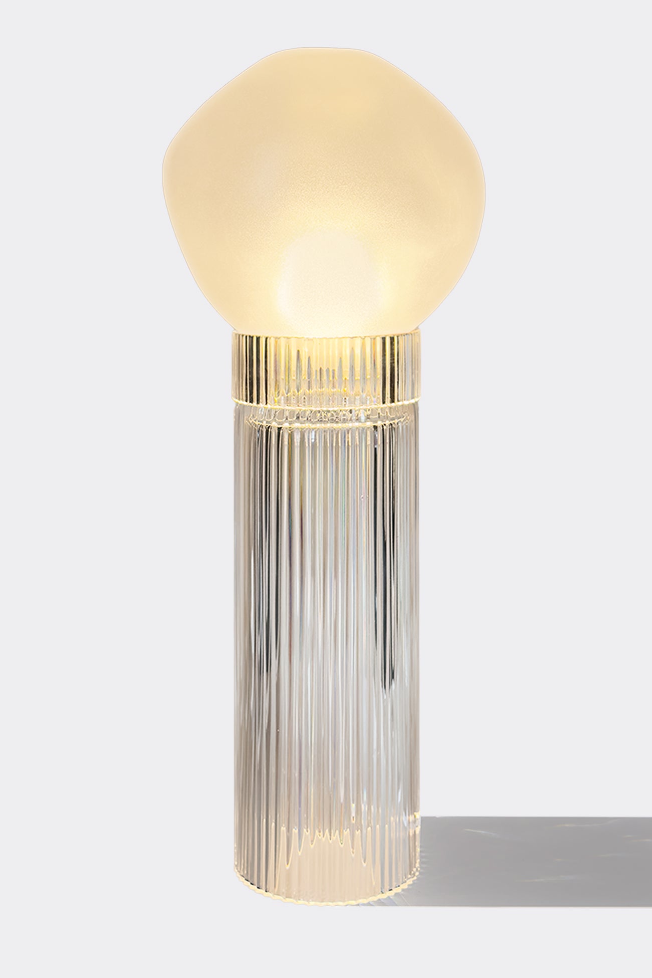Onna Clear + Nuvola Iced Clear — Crystal Table Lamp